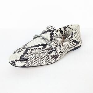 Vince Camuto Womens Shoes Tucson Snakeskin Perenna Leather Loafers Size 5